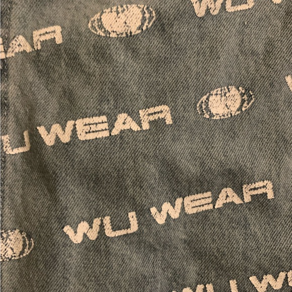 VTG NWT Wu Wear Men’s Size Medium Blue Printed Denim Jacket - Picture 7 of 8